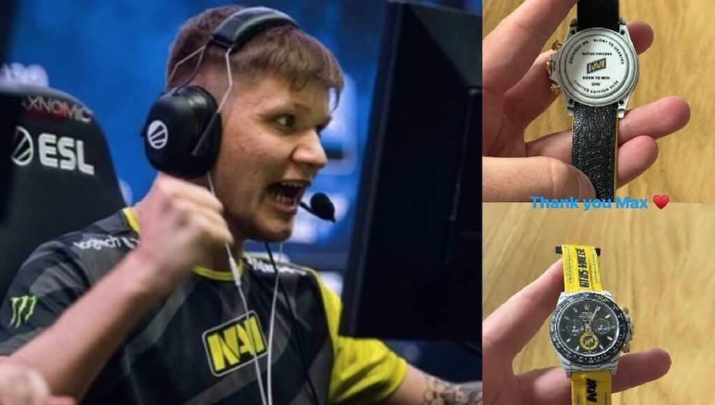 Макс Кріппа подарував годинник Rolex у символіці NAVI / Фото: соціальні мережі s1mple