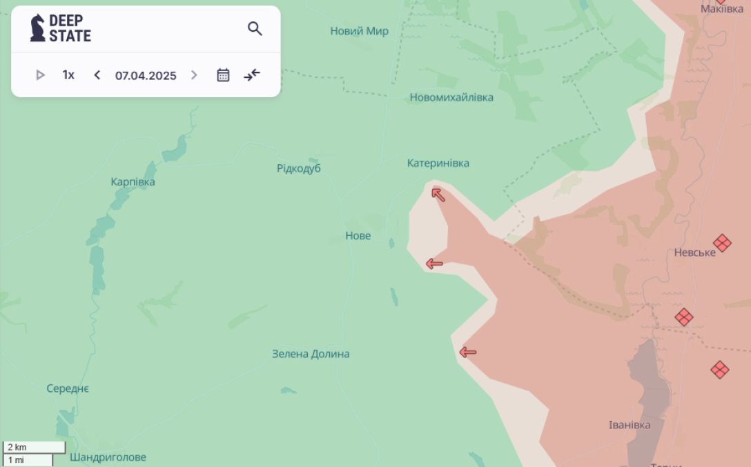 Ситуація біля Новолюбівки