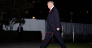Нові зображення Трампа викликали питання: президент США, здається, носить мішечок для сечі, — ЗМІ